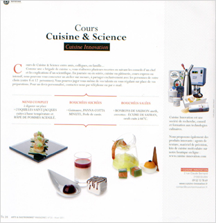 Arts & gastronomie n° 20 - Hiver 2011